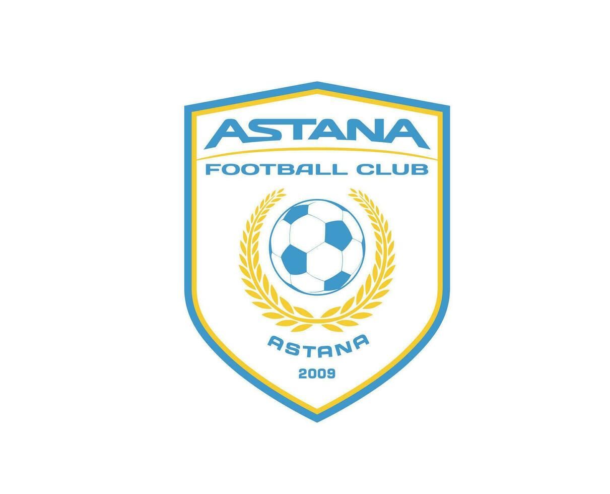 FC Astana Symbol Club Logo Kazakhstan League Football Abstract Design Vector Illustration