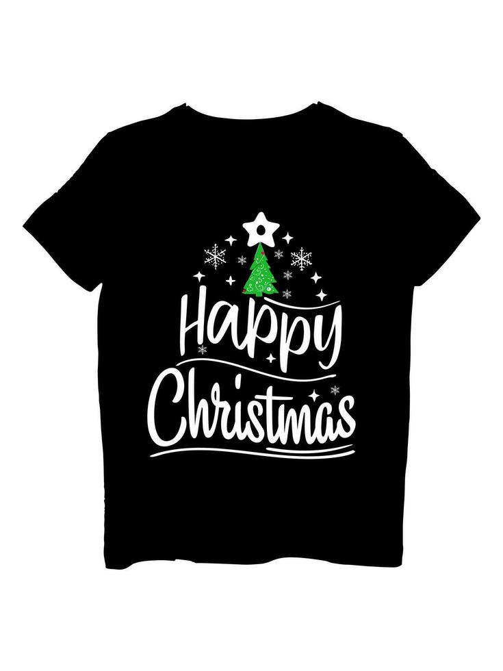 Happy Merry Christmas t-shirt design vector