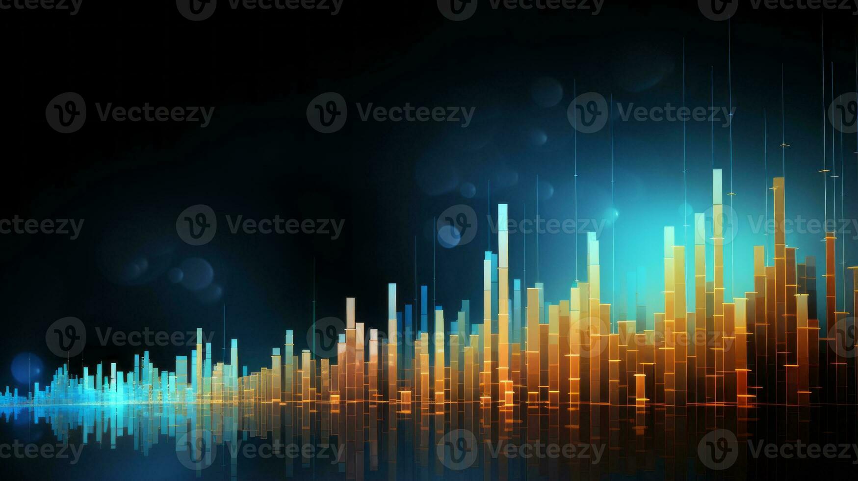 Abstract background with colorful lines. Generative AI photo