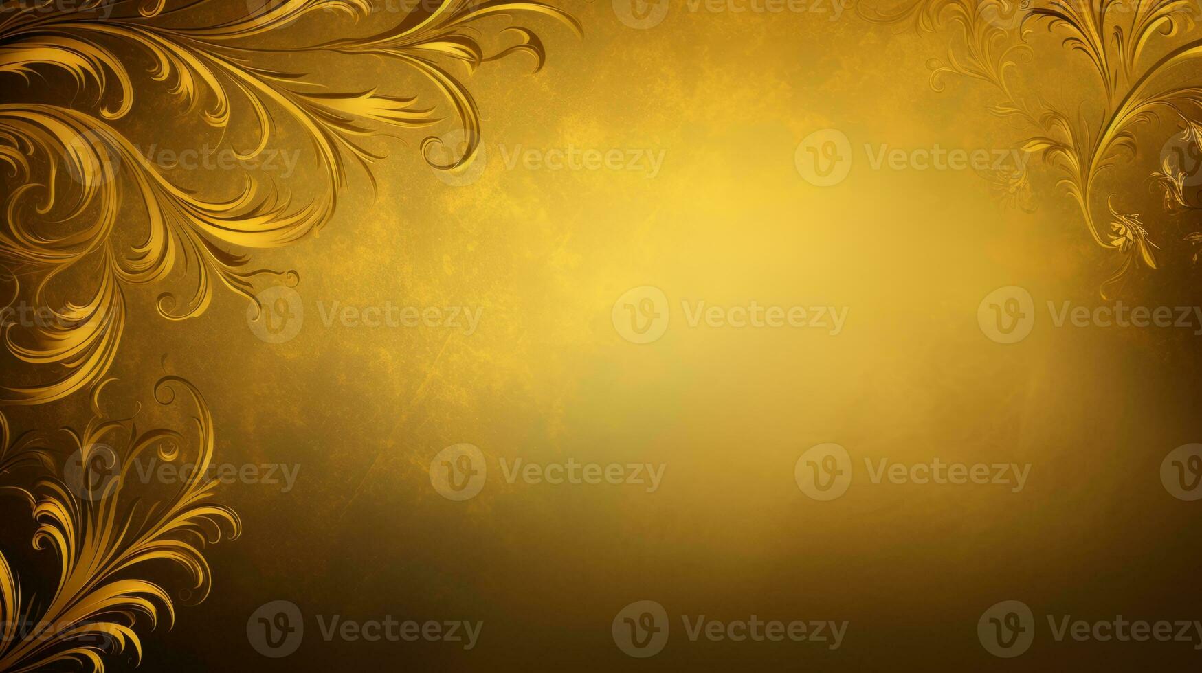 Ornate gold background evoking regal charm. Generative AI photo