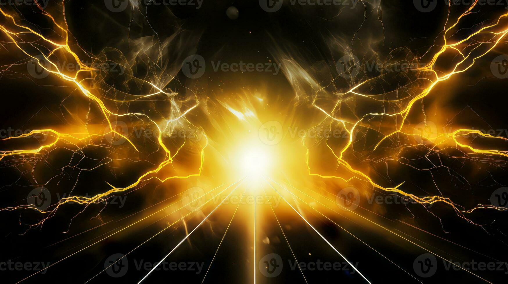 Electrifying background determination to succeed. Generative AI photo