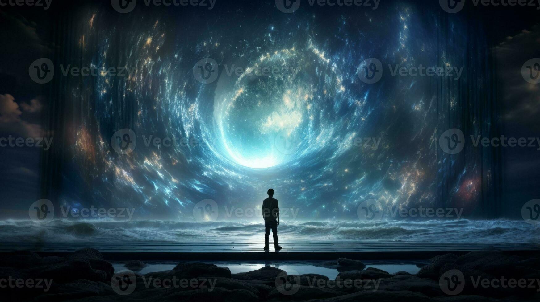 Immersive exquisite scene. Generative AI photo