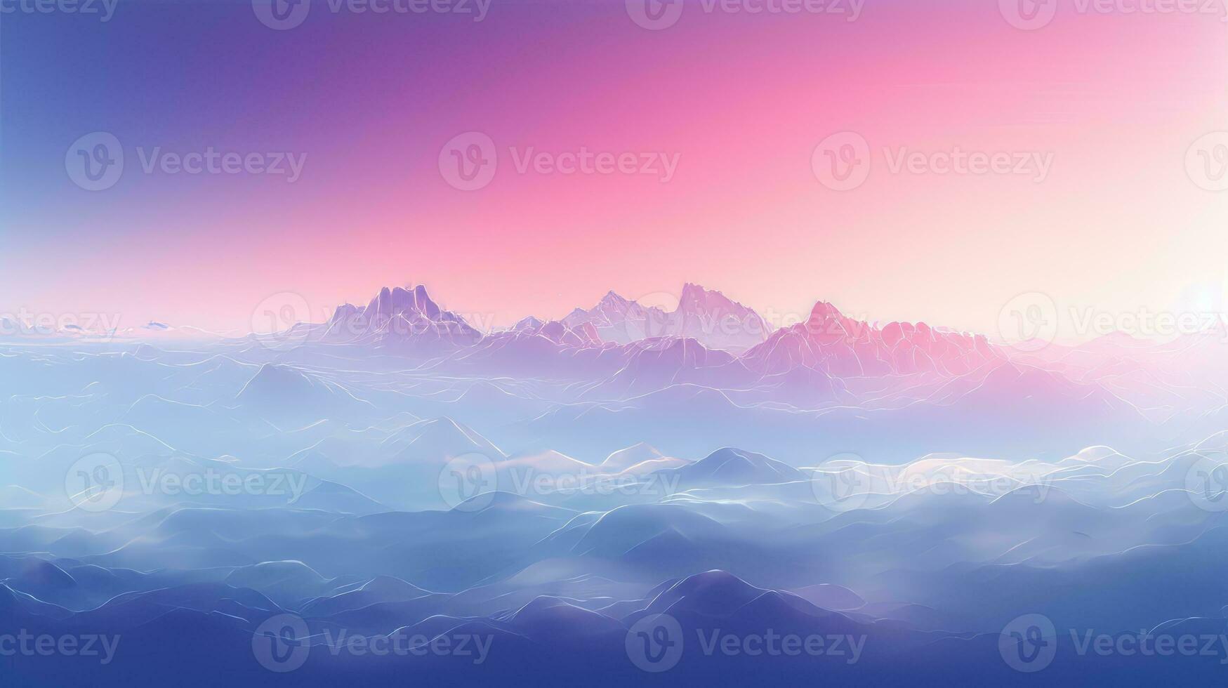 Ethereal Gradient Mist. Generative AI photo
