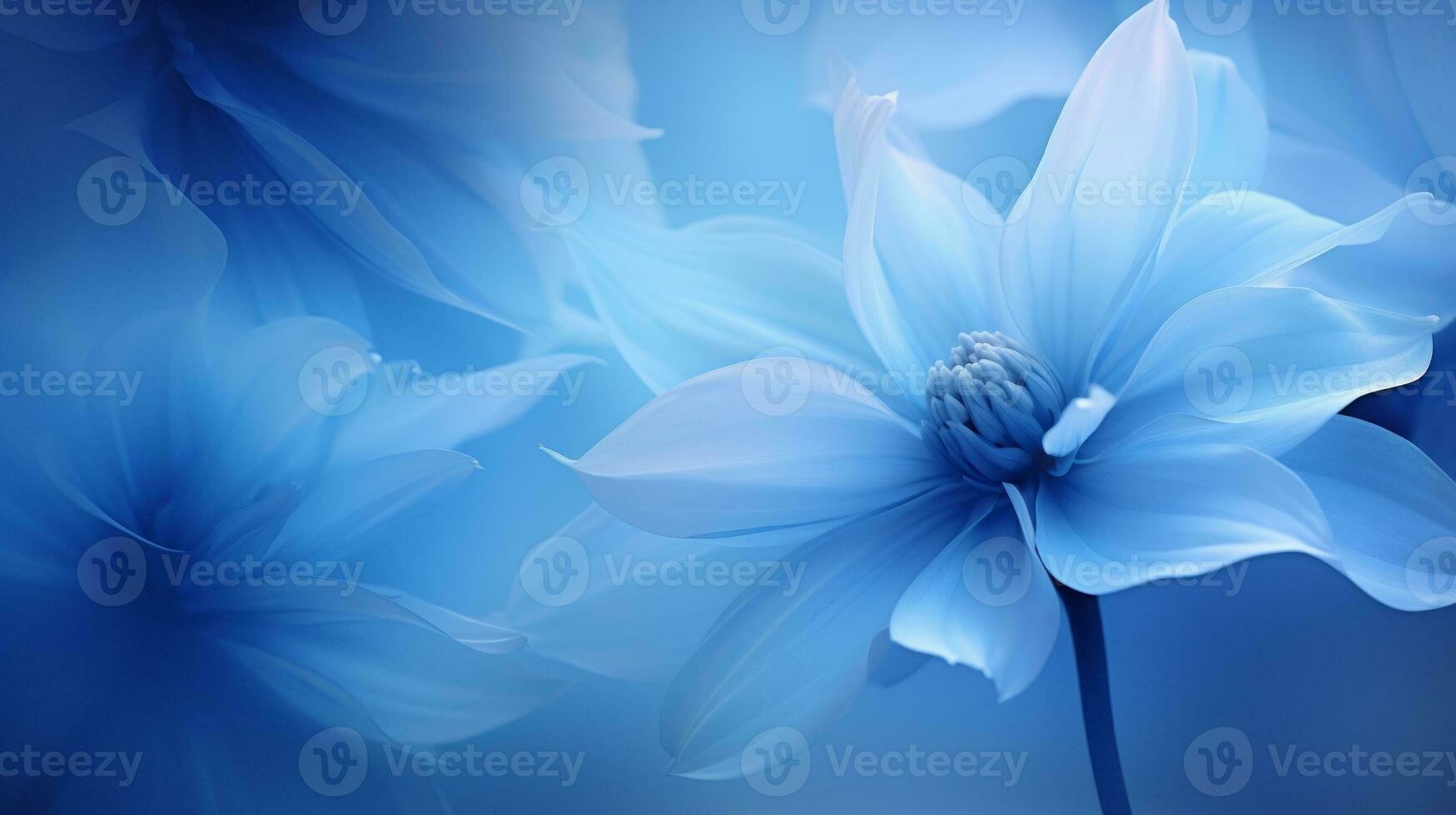 Enchanting blue tones, spectrum exploration. Generative AI photo