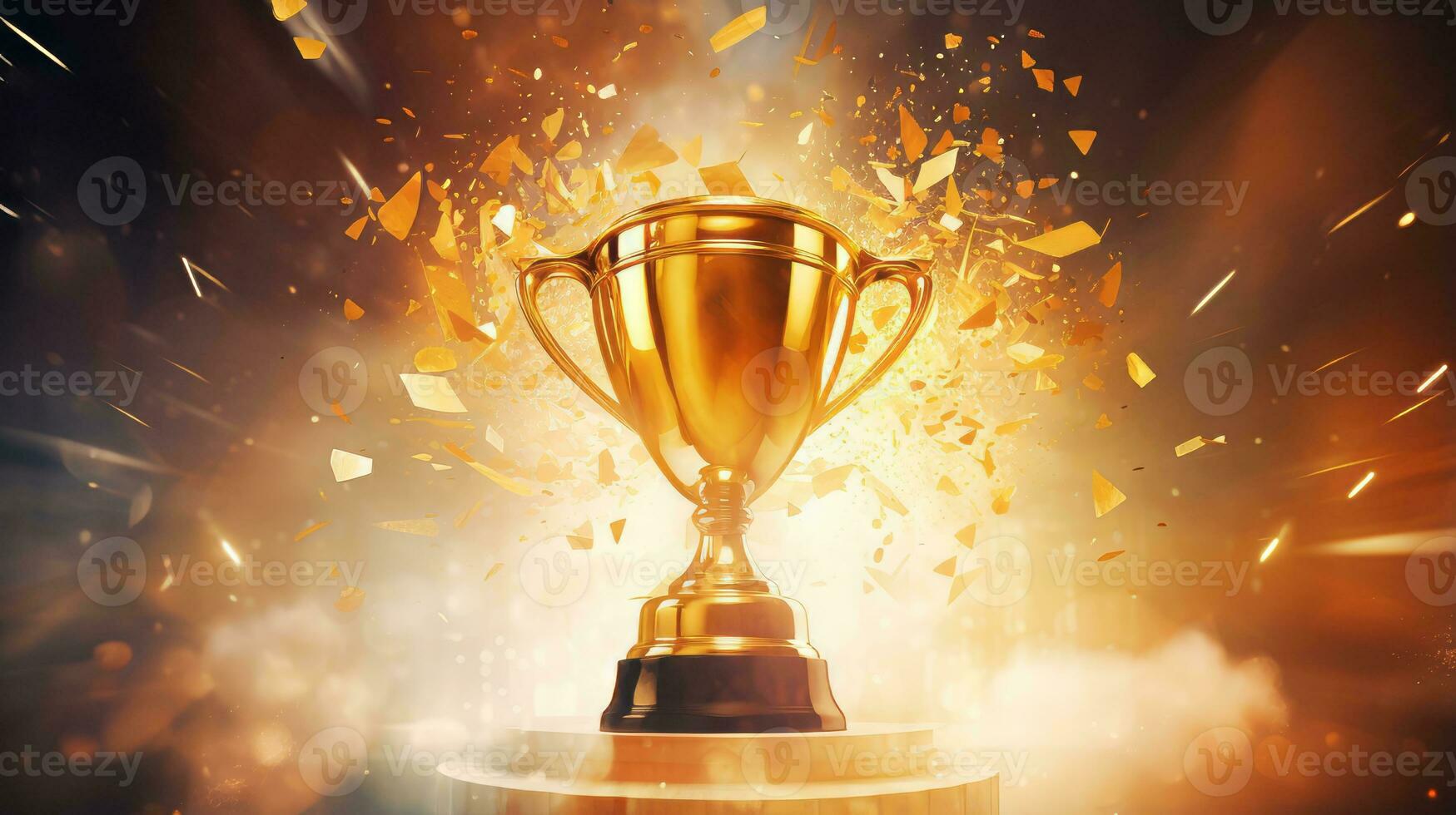 Engaging setting for contest thrill and joy. Generative AI photo