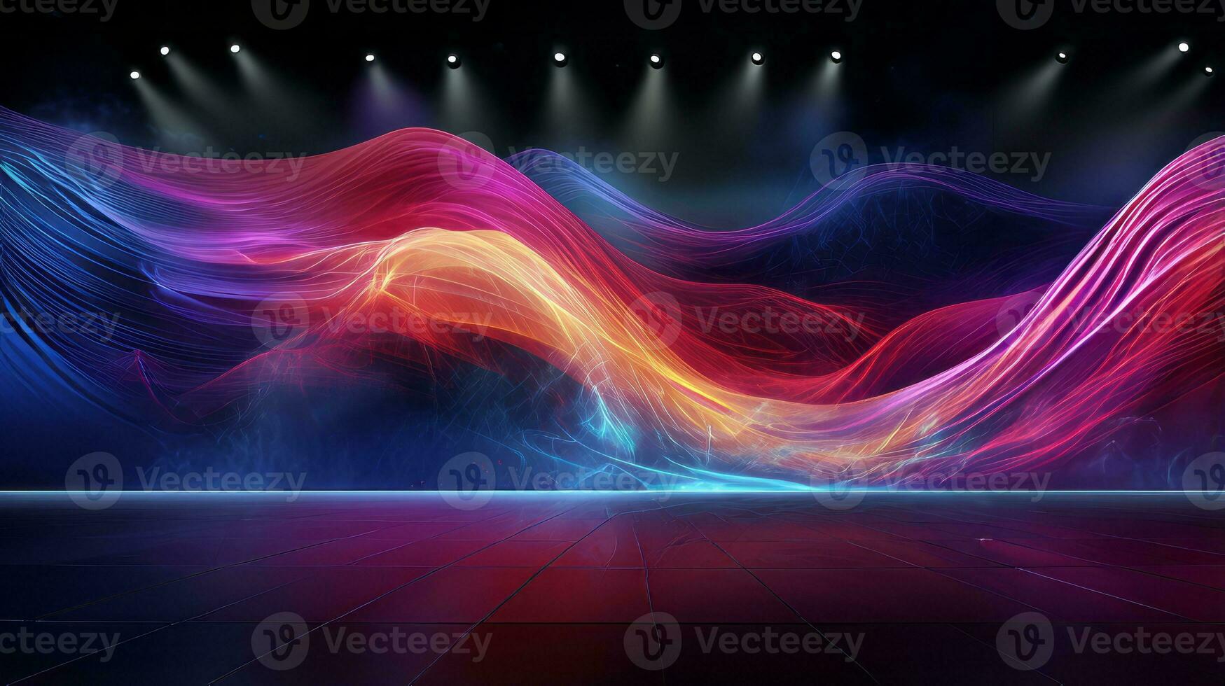 Spirited contest themed backdrop. Generative AI photo