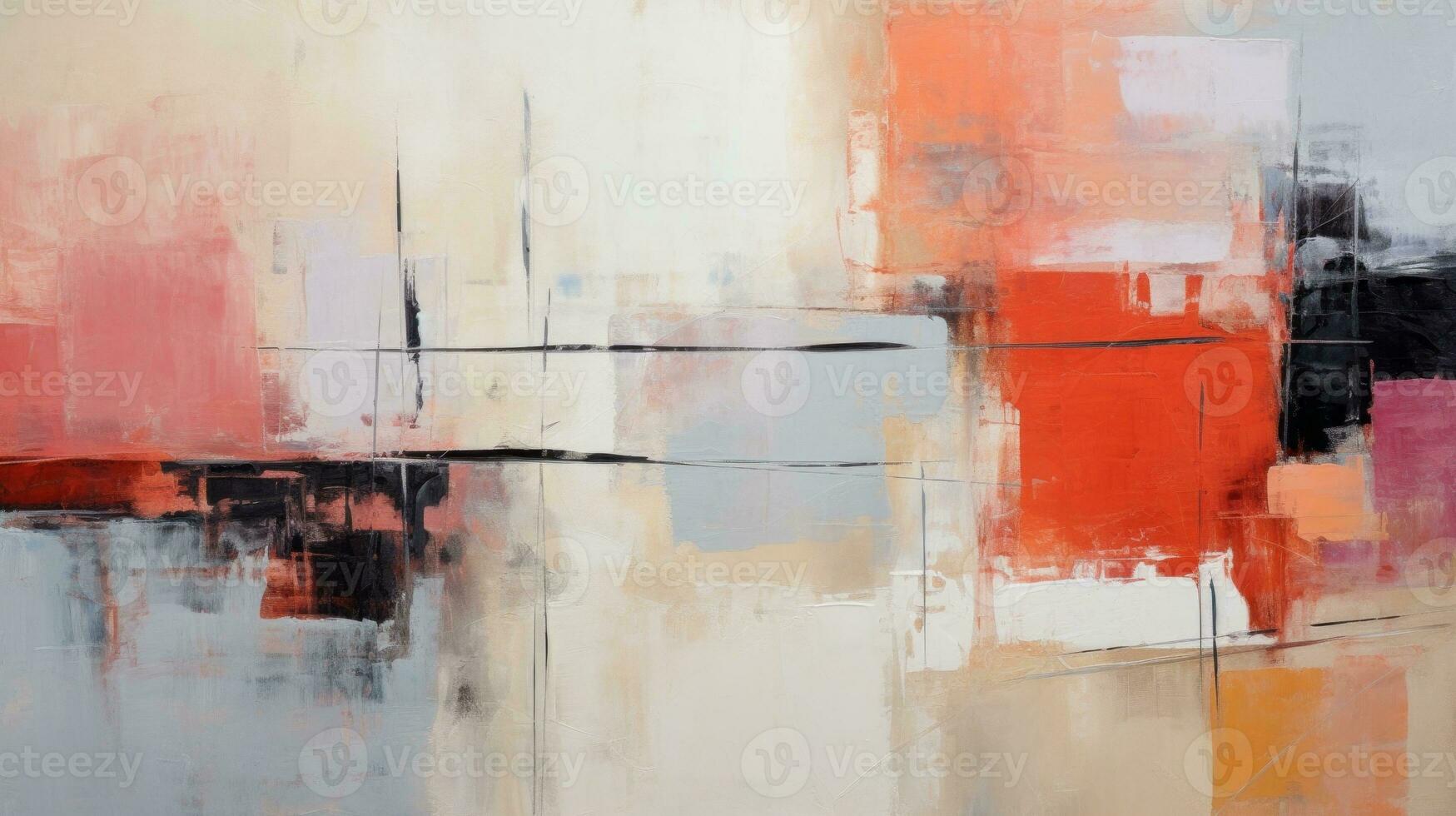 Artfully designed abstract palette with color and form. Generative AI photo