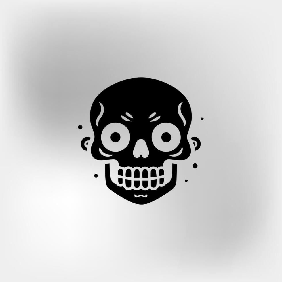 cráneo icono vector ilustración