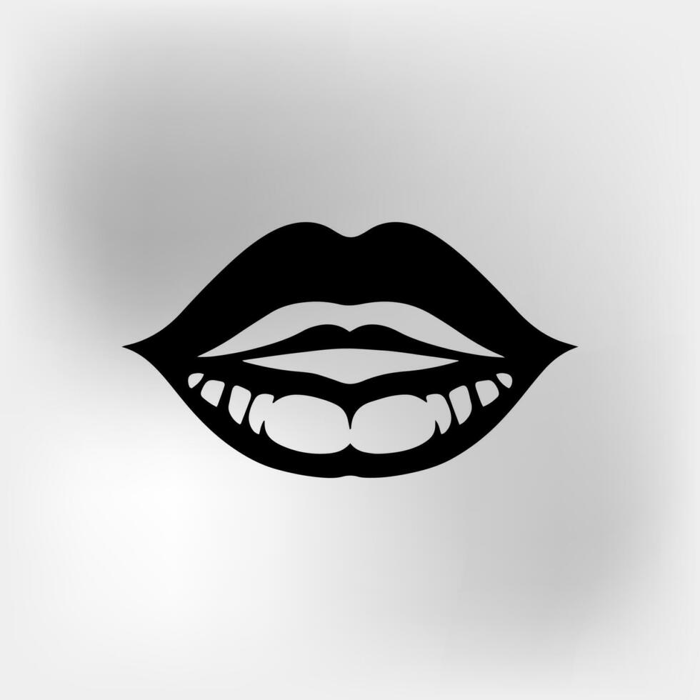 labios icono vector ilustración.