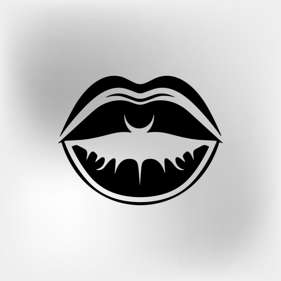 labios icono vector ilustración.