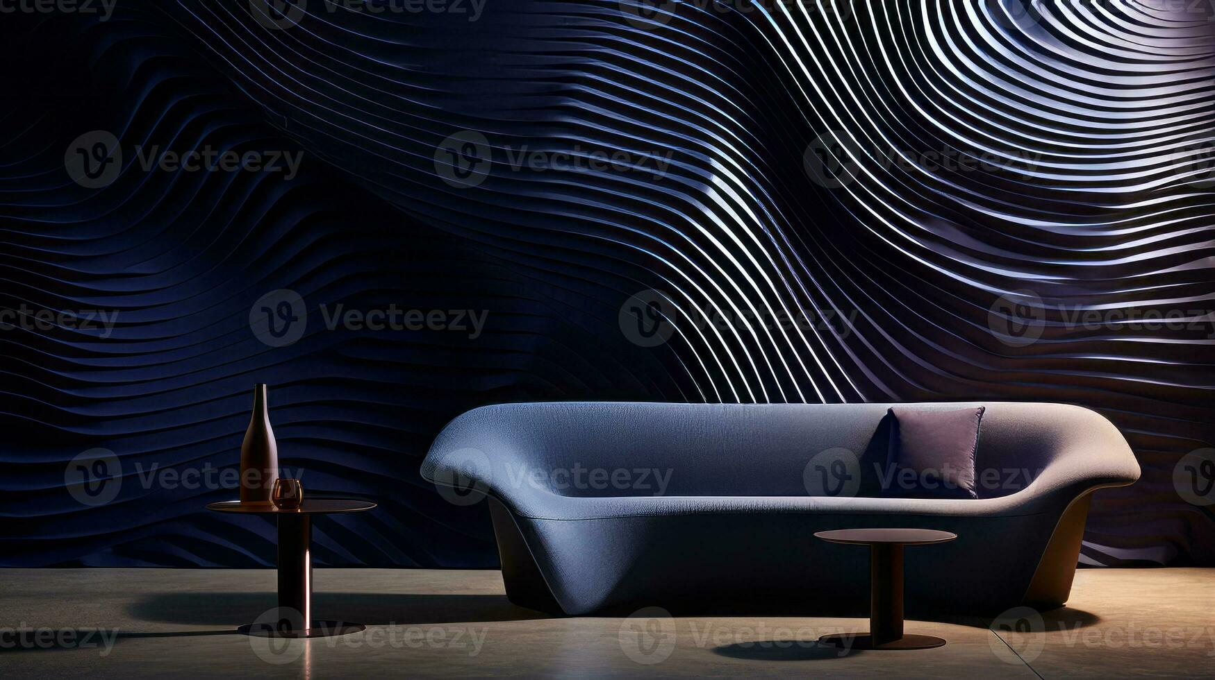 Eye captivating Moire pattern. Generative AI photo