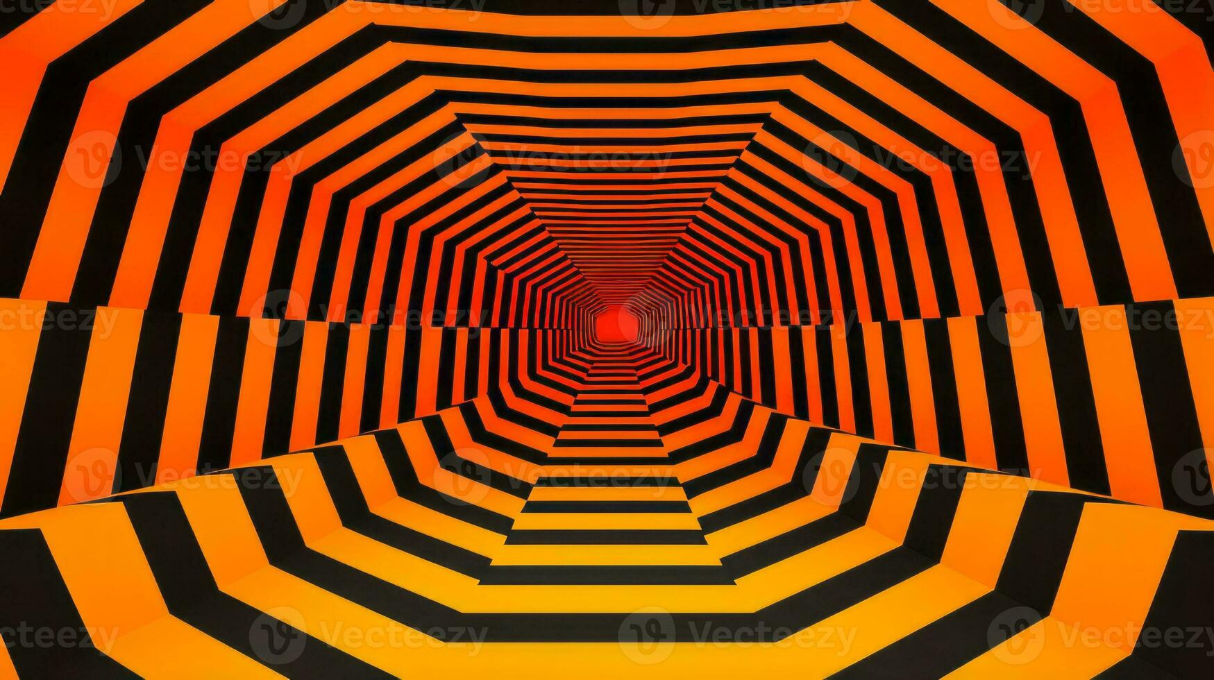Depth playing geometric illusion. Generative AI photo