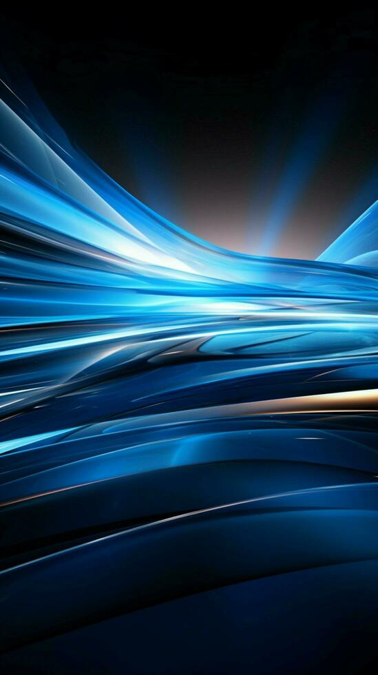 Futuristic blend gradient blue infuses abstract tech backdrop with modern innovation Vertical Mobile Wallpaper AI Generated photo