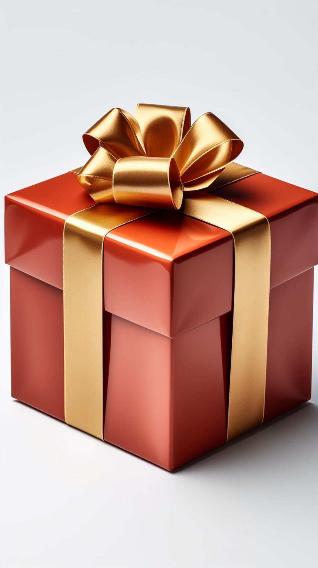 Gift box revealed, isolated on white. A minimalist showcase of