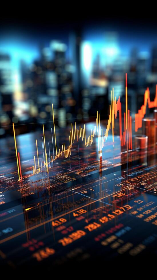 Precise figures Financial data charts fiscal movements, informing