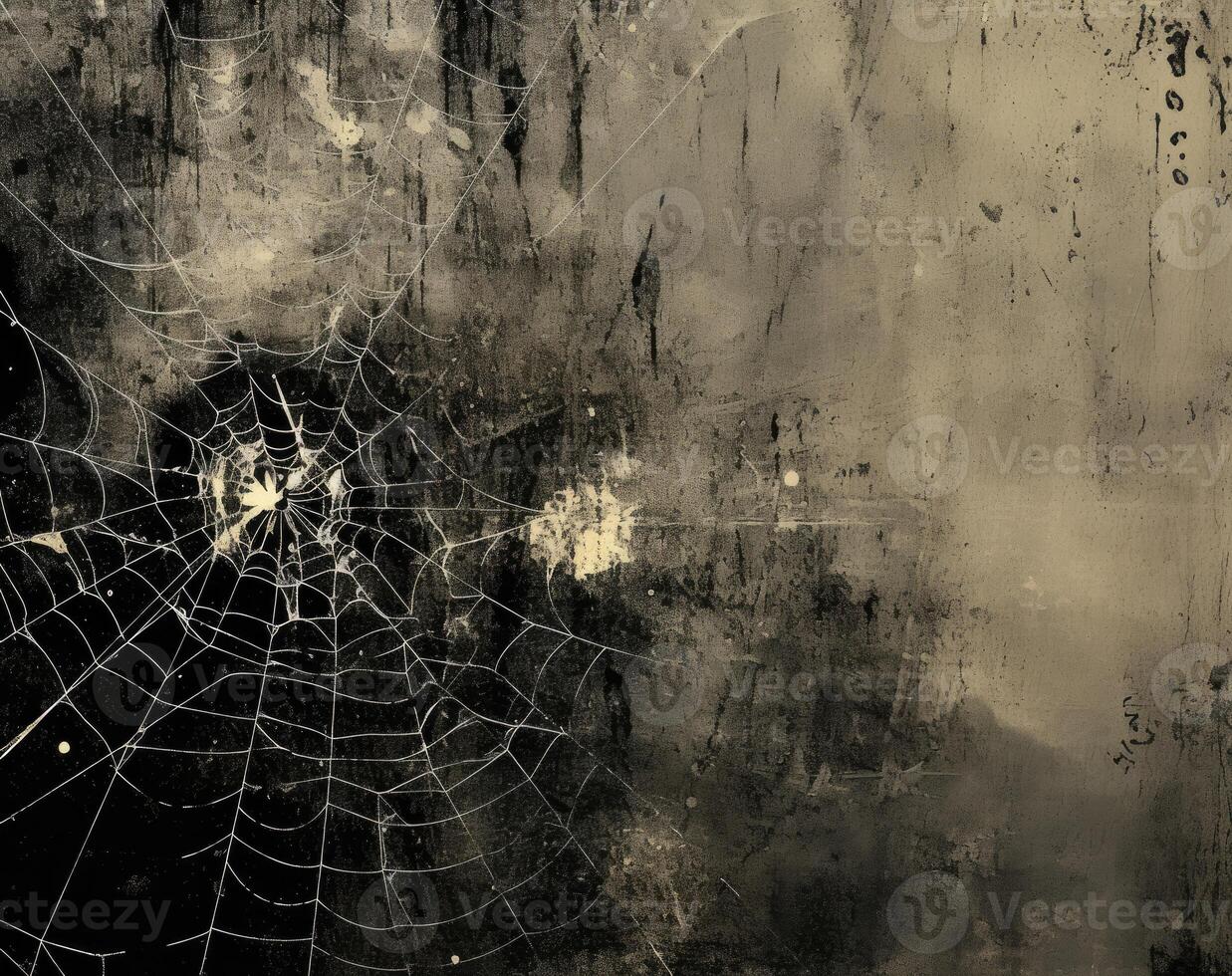grunge background with space for text or image, spider web. . photo