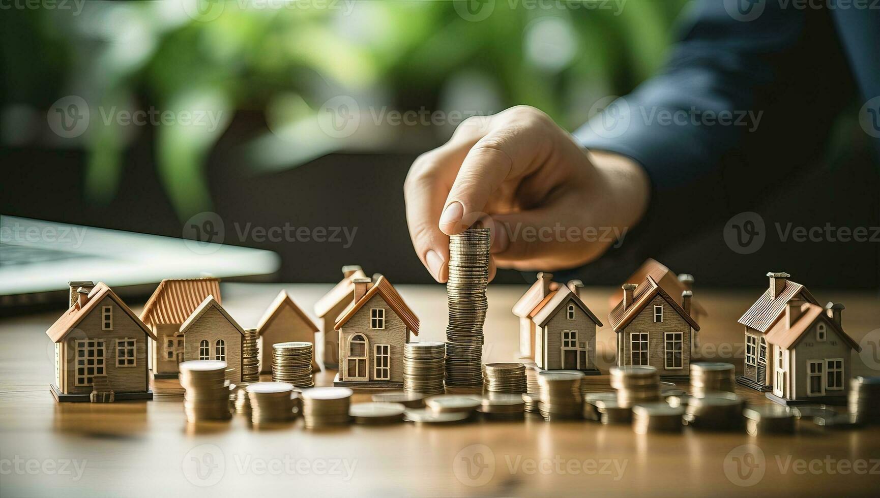 Investment in real estate and property. Saving money for the future. AI Generated. photo