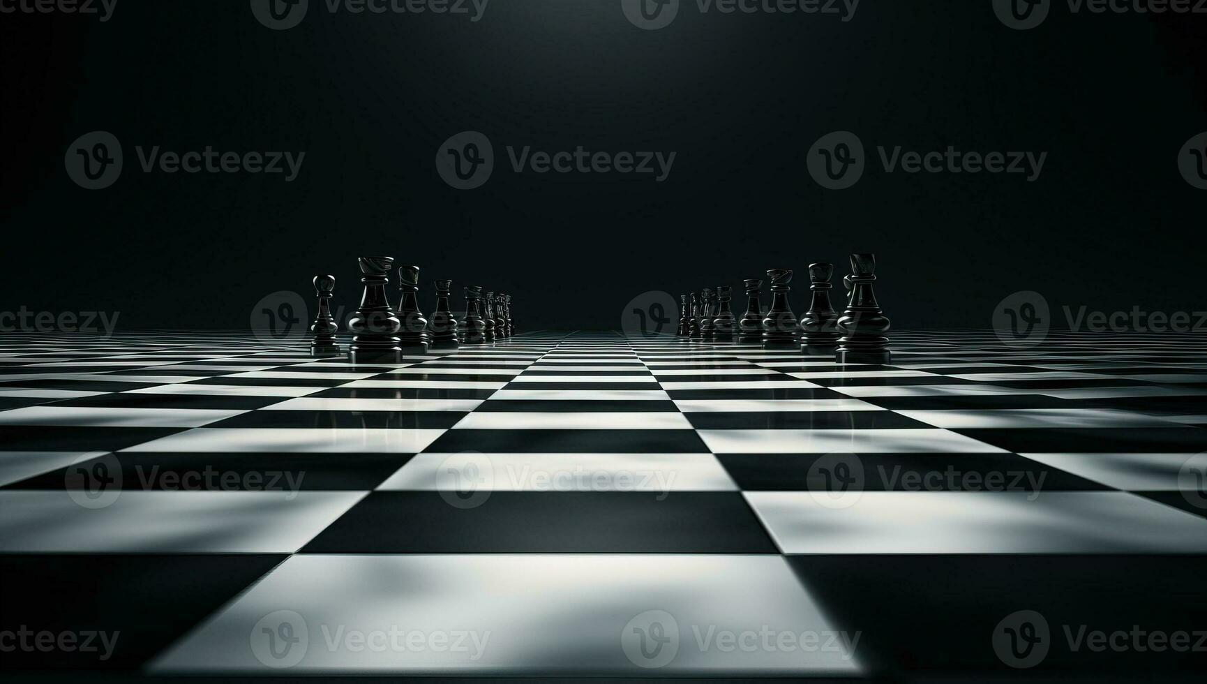 Chess board game concept of business ideas and competition and strategy ideas. AI Generated. photo