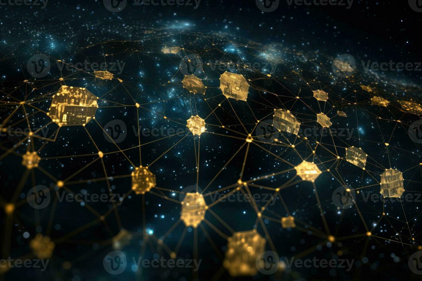 Global network connection over the world. Network concept. AI Generated. photo