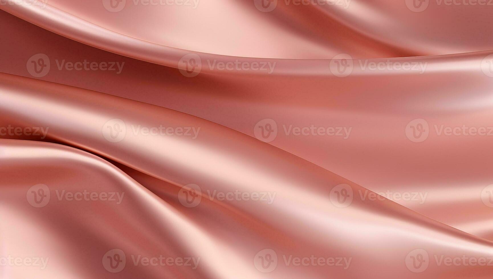 Closeup of rippled pink satin fabric, abstract background. AI Generated. photo