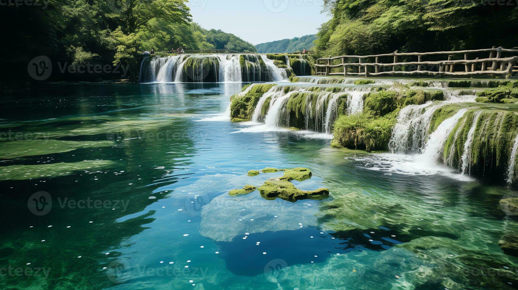 un grupo de púrpura rosas con agua gotas en ellos ai generativo foto