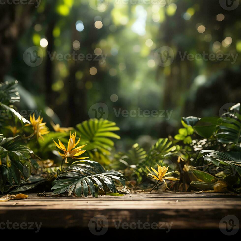 a field of colorful flowers with a blue sky in the background AI Generative photo