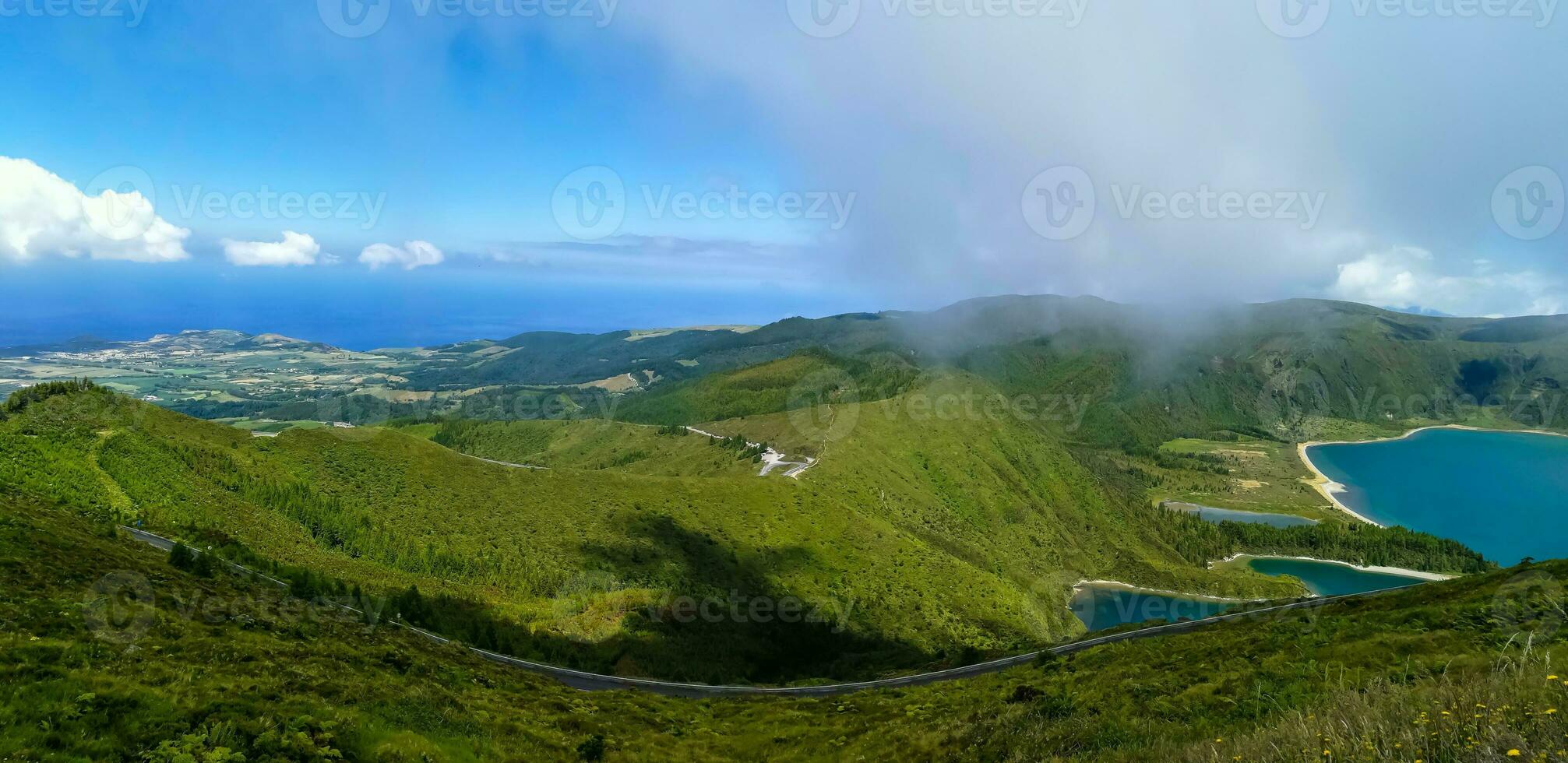 Lagoa do Fogo is located in So Miguel Island, Azores. It is classified as a nature reserve and is the most beautiful lagoon of the Azores photo