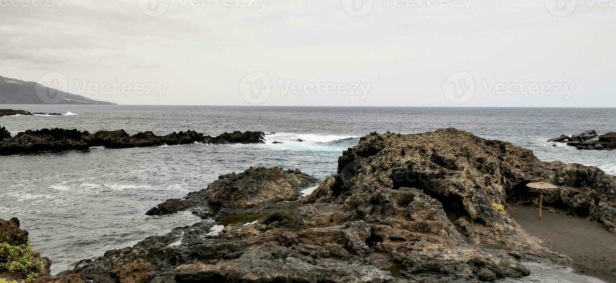 Los Cancajos beach on the island of La Palma in the Canary archipelago photo