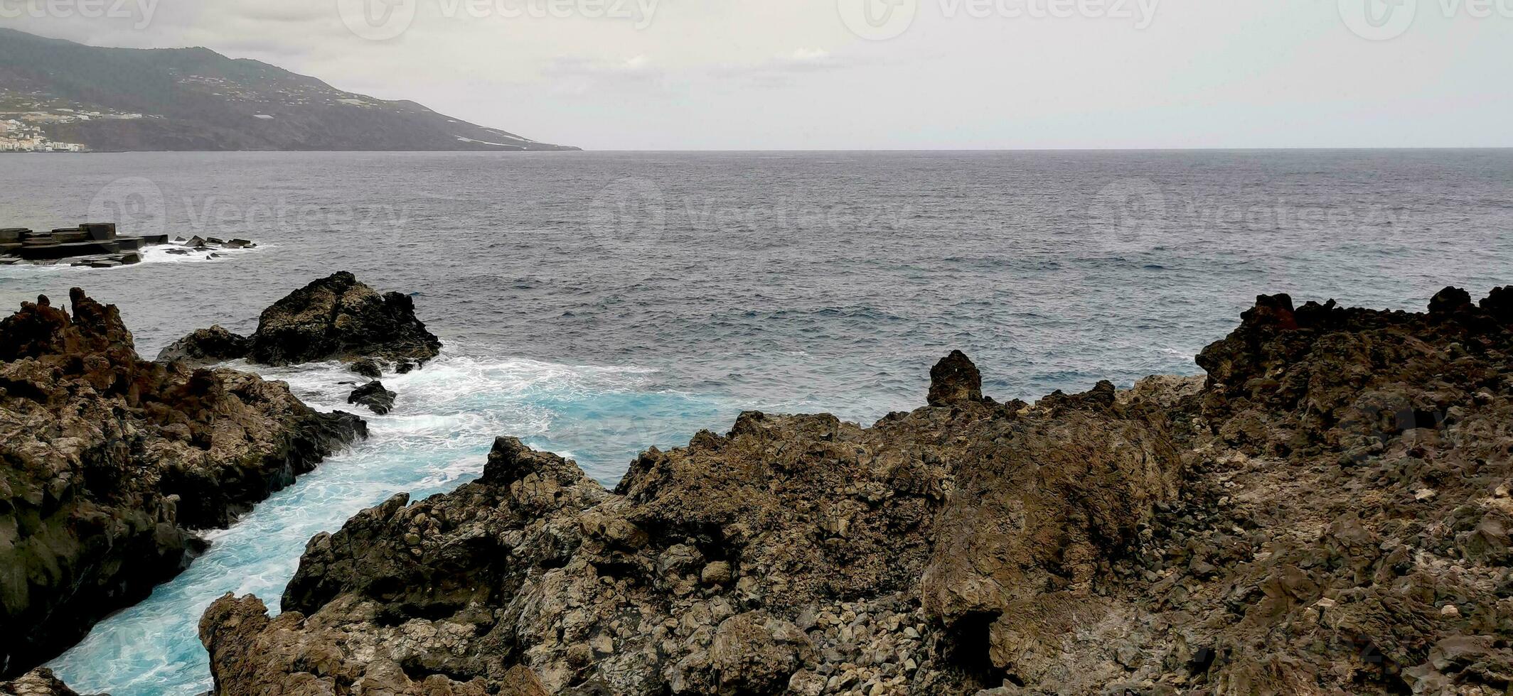 Los Cancajos beach on the island of La Palma in the Canary archipelago photo