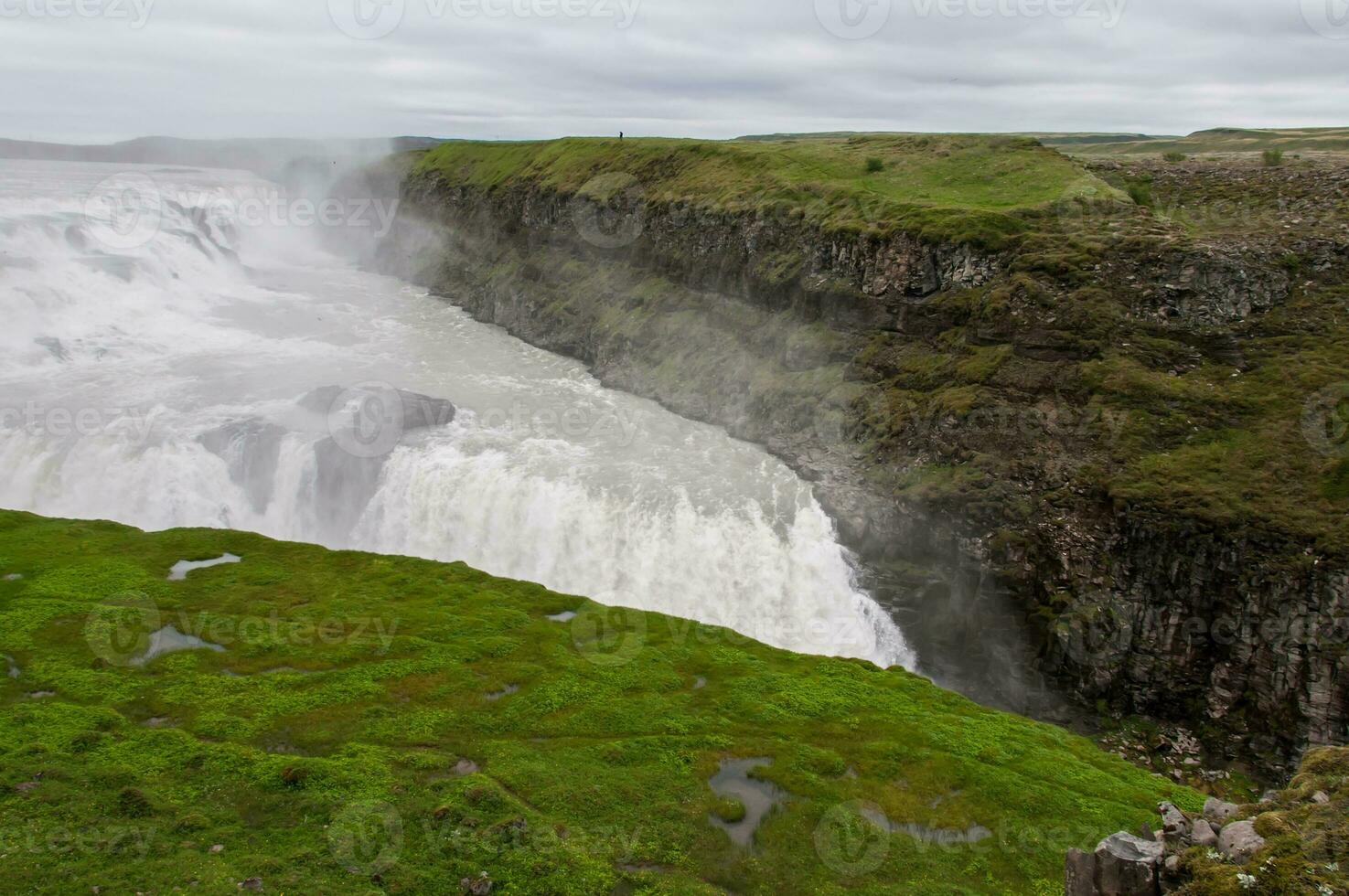 The imposing Gulfoss waterfall in Iceland photo