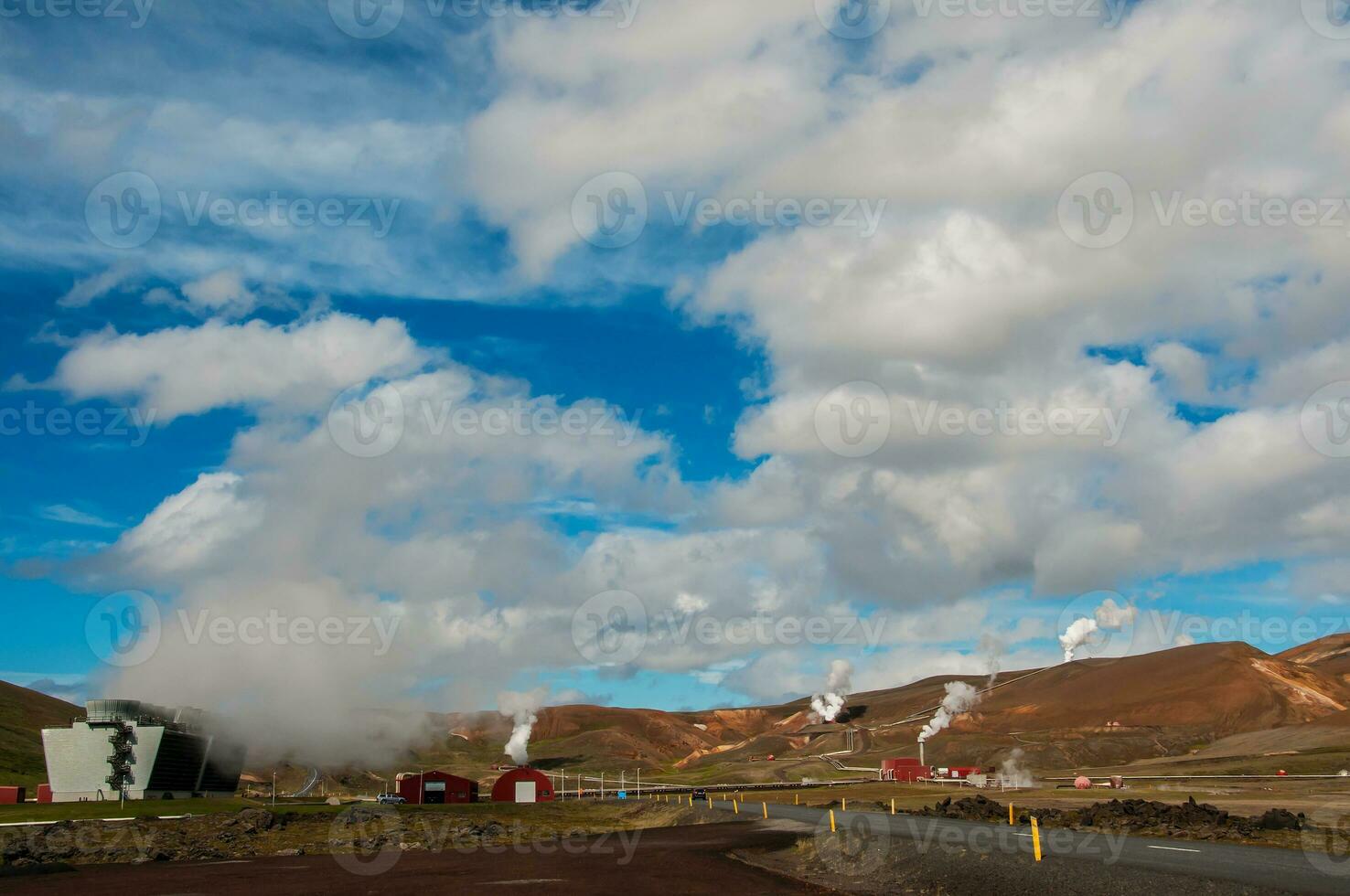 Geothermal power station in Iceland photo