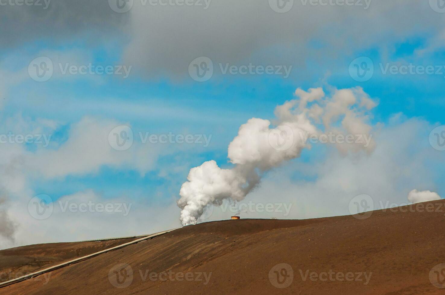 Geothermal power station in Iceland photo