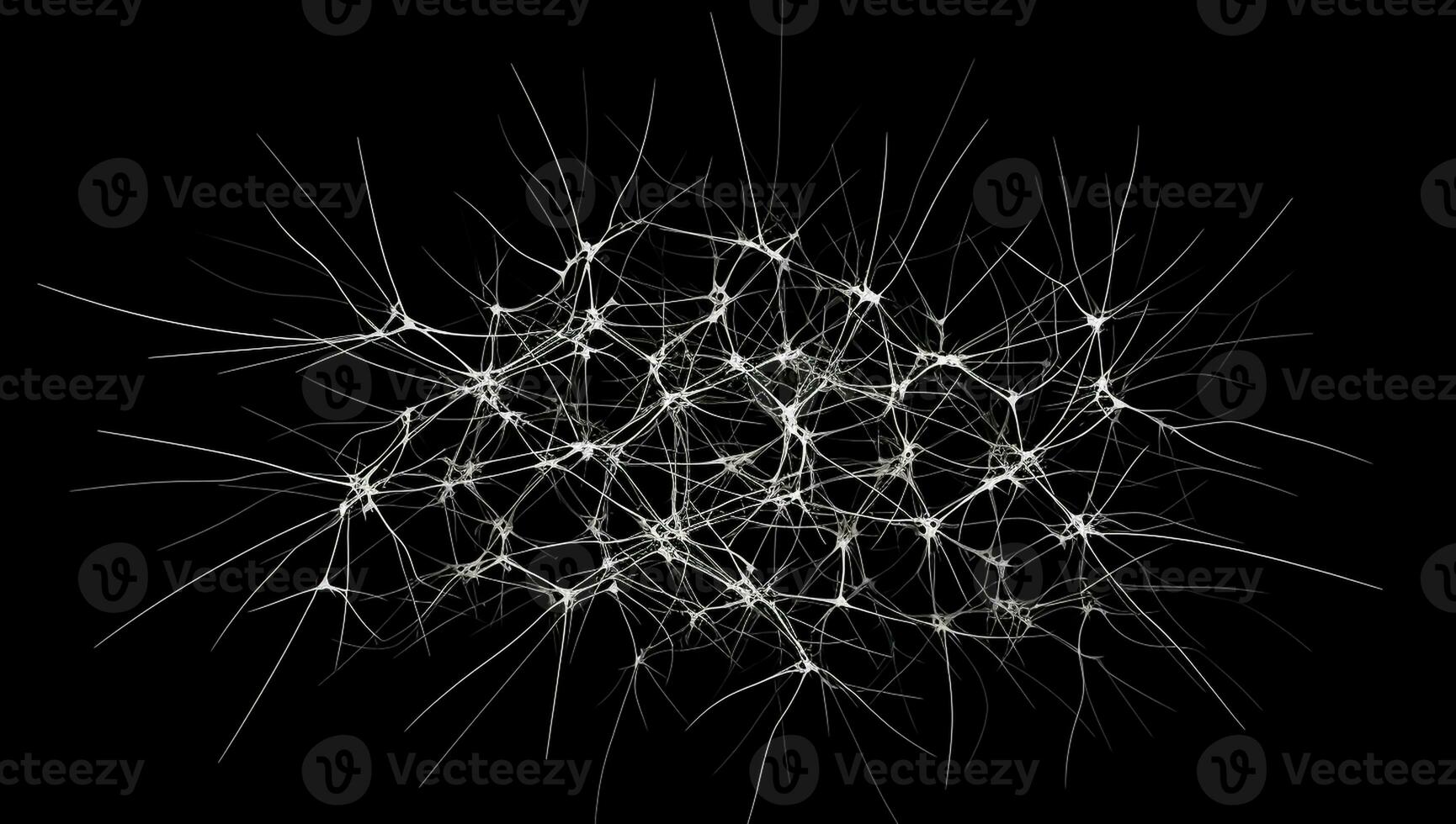 Intricate network of lines. AI generated photo