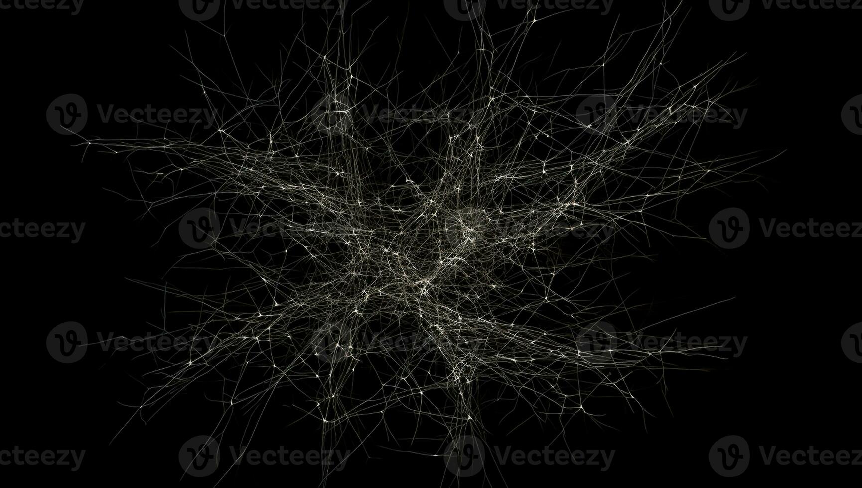 Intricate network of lines. AI generated photo