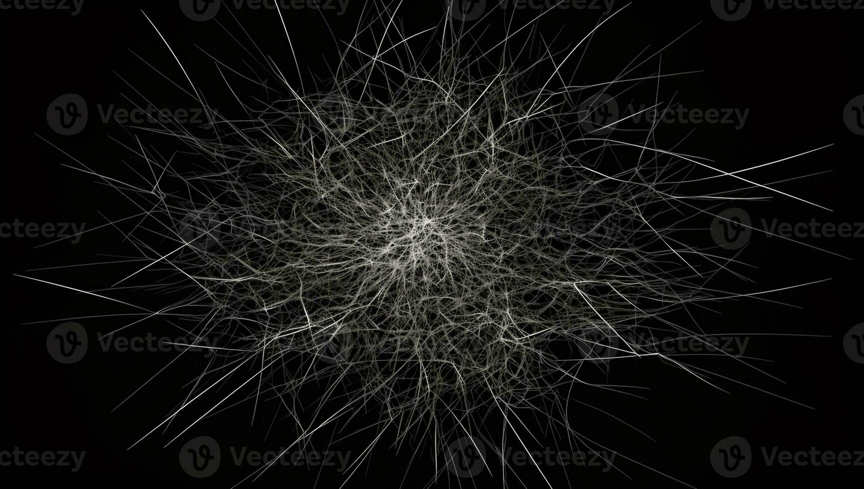 Intricate network of lines. AI generated photo