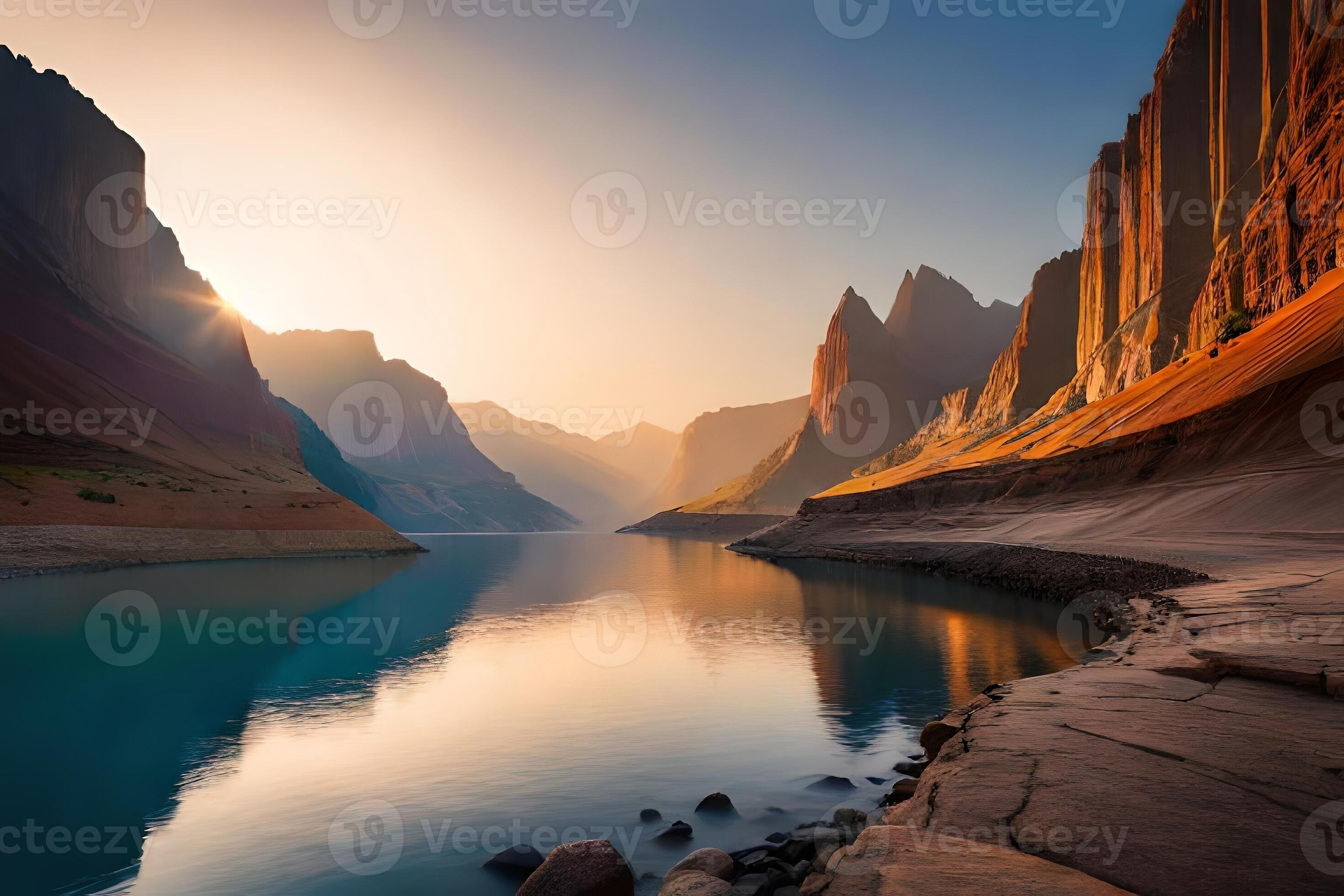 A breathtaking see of a significant canyon with layers of shake courses of  action. Ai Generated 30480151 Stock Photo at Vecteezy