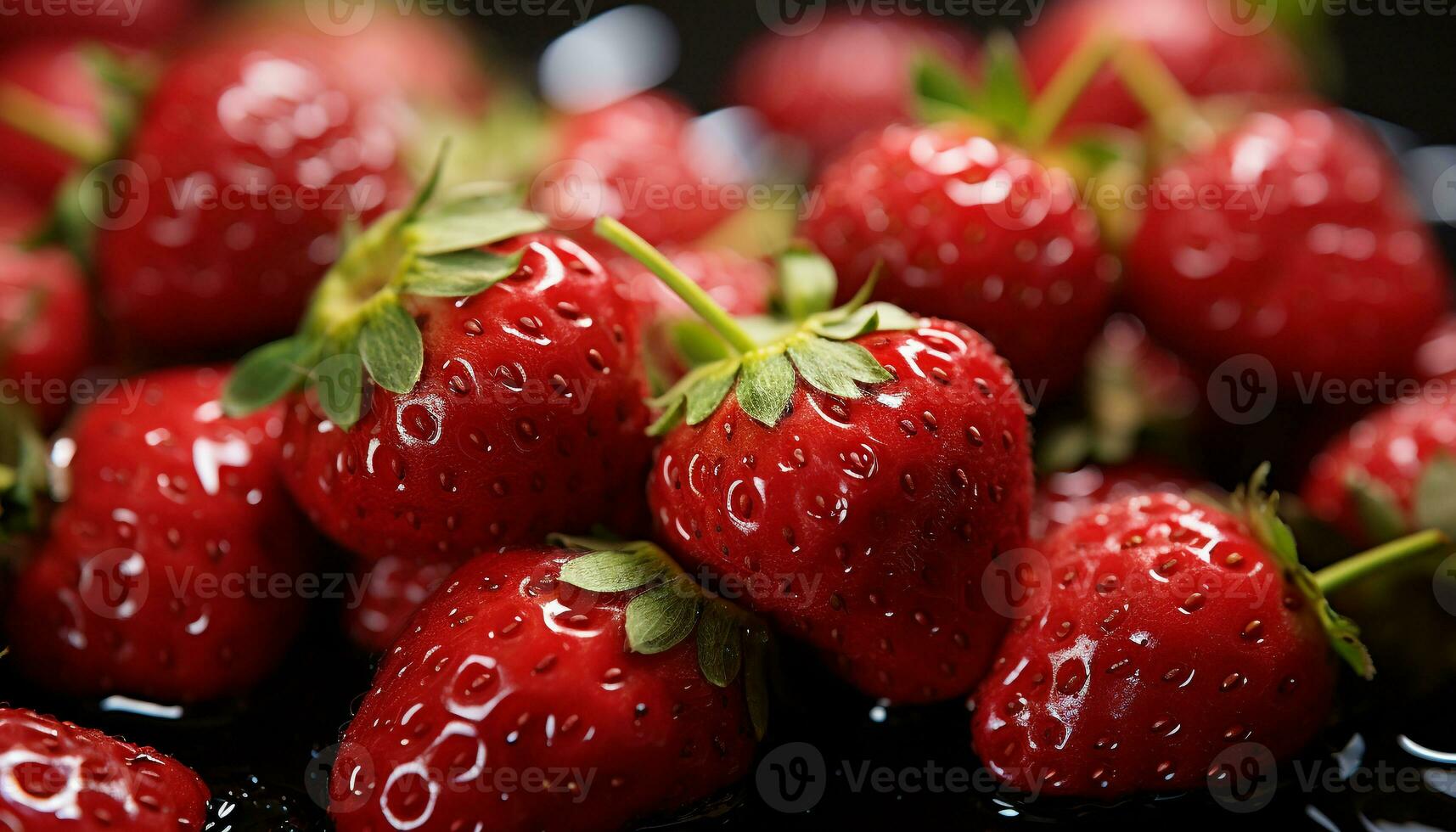 Freshness and sweetness in a bowl of juicy, vibrant berries generated by AI photo