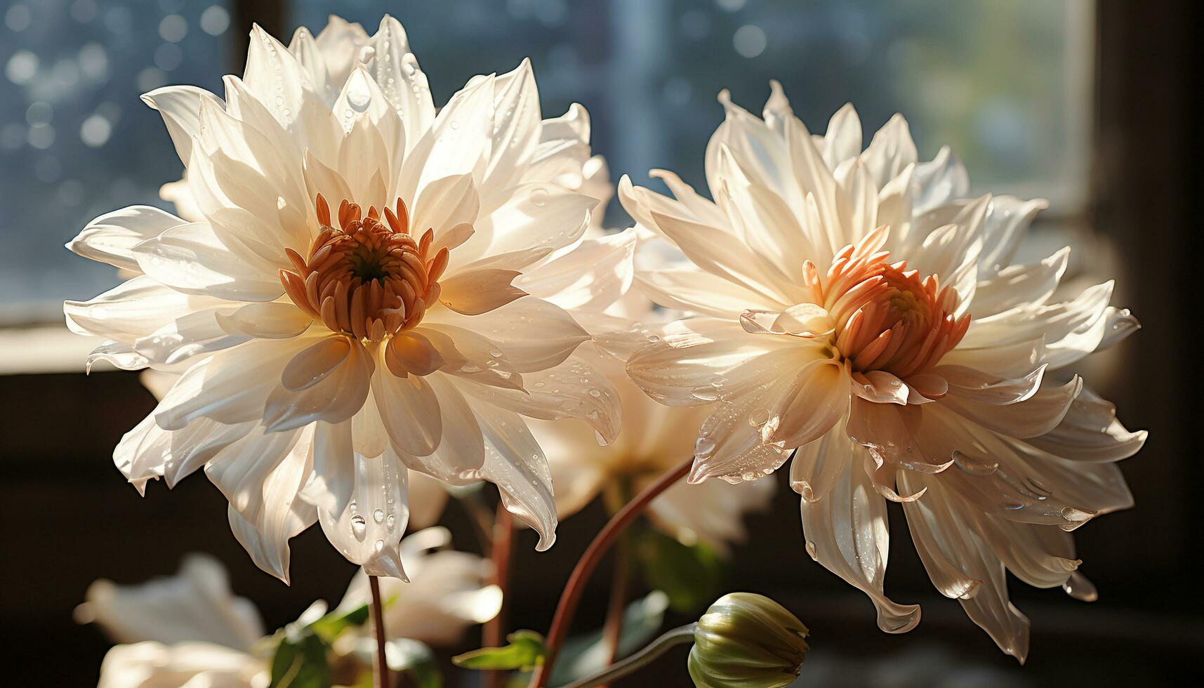 un vibrante ramo de flores de margaritas trae belleza a un formal jardín generado por ai foto