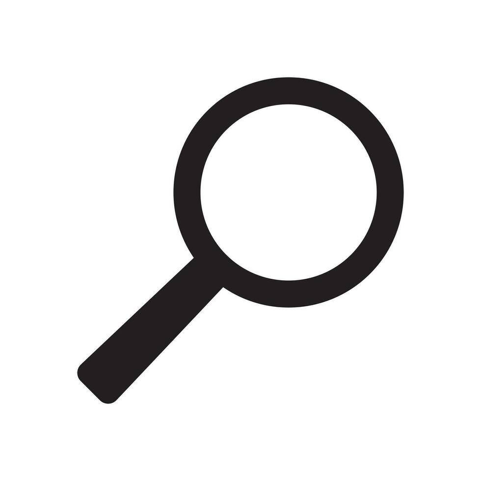 Loupe icon. Search icon. Magnifying glass icon, vector magnifier symbol.