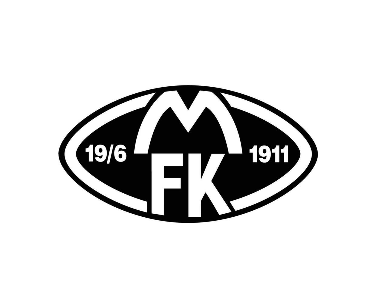 Molde FK Club Logo Symbol Black Norway League Football Abstract Design Vector Illustration