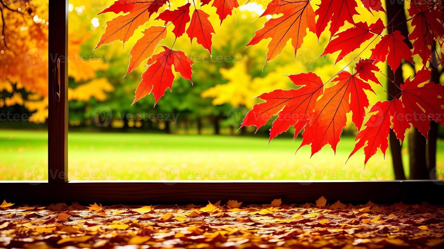 craftsmanship damp harvest time clears out foundation, harvest time window with water drops and harvest time leaf. photo