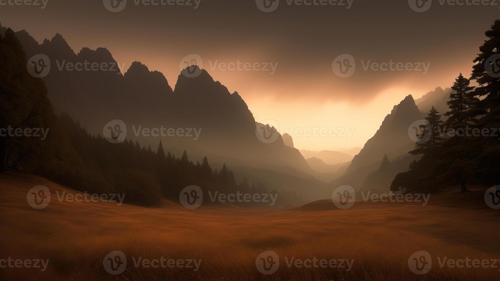 meander off in wind off in wind off in meander off in daydream arrive scene pixie story, mesmerizing scene. photo