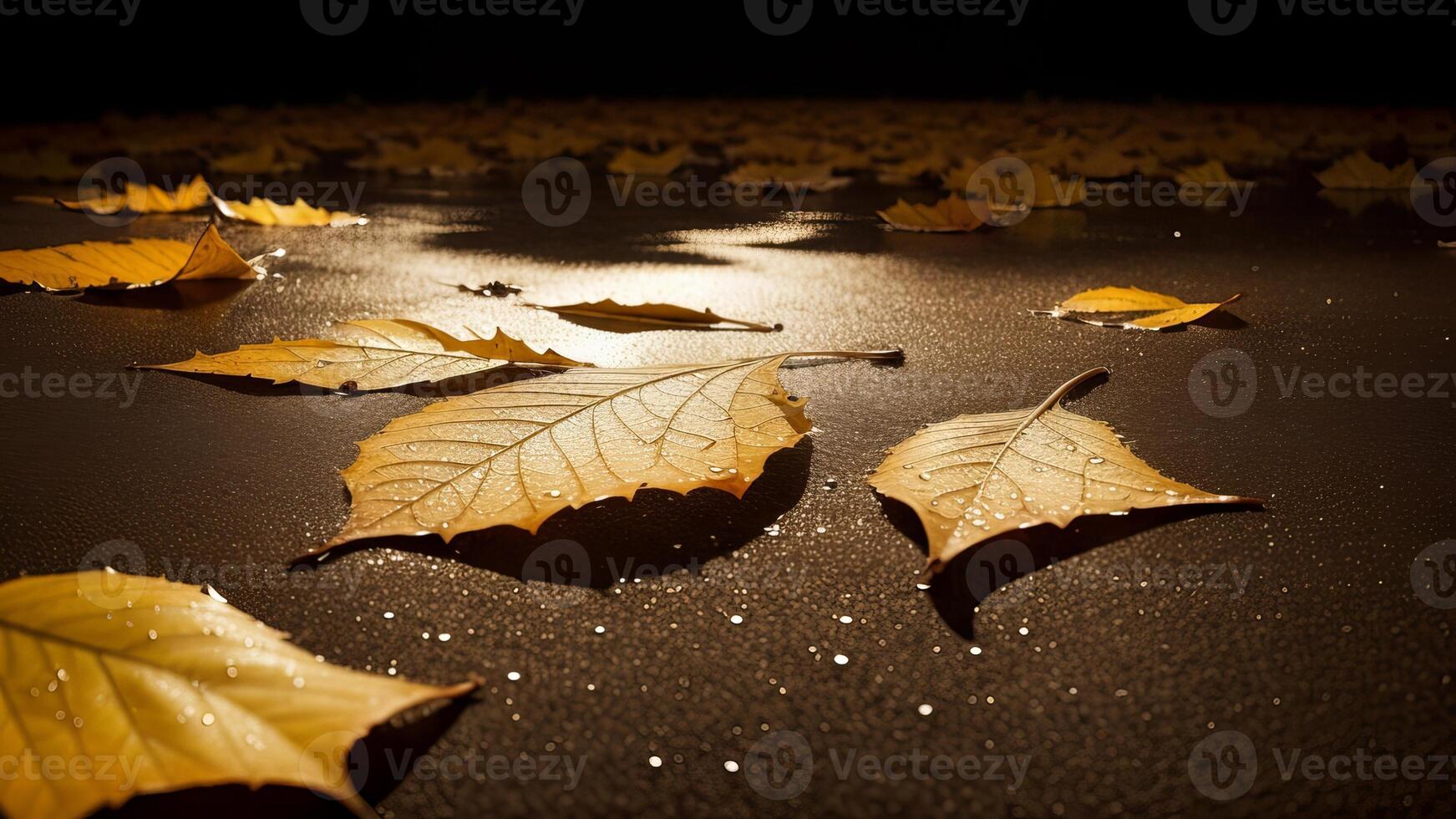 craftsmanship soggy collect time clears out foundation, collect time window with water drops and collect time leaf. photo