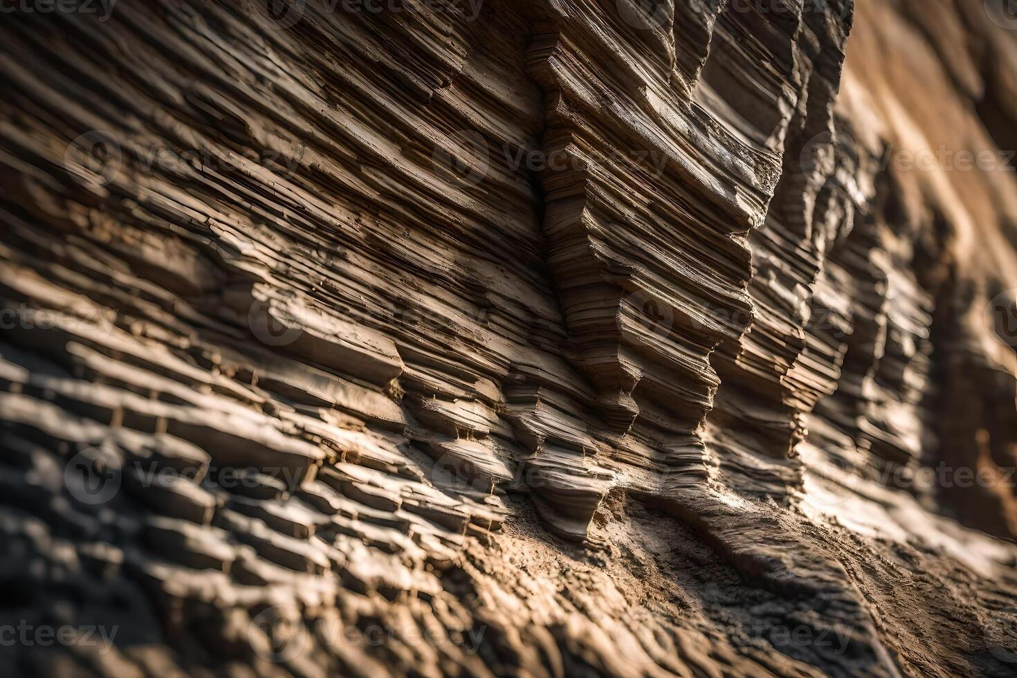 A really clear image of an old rock wall. You can see how things have changed over time because of the forces of nature.. Creative resource, photo
