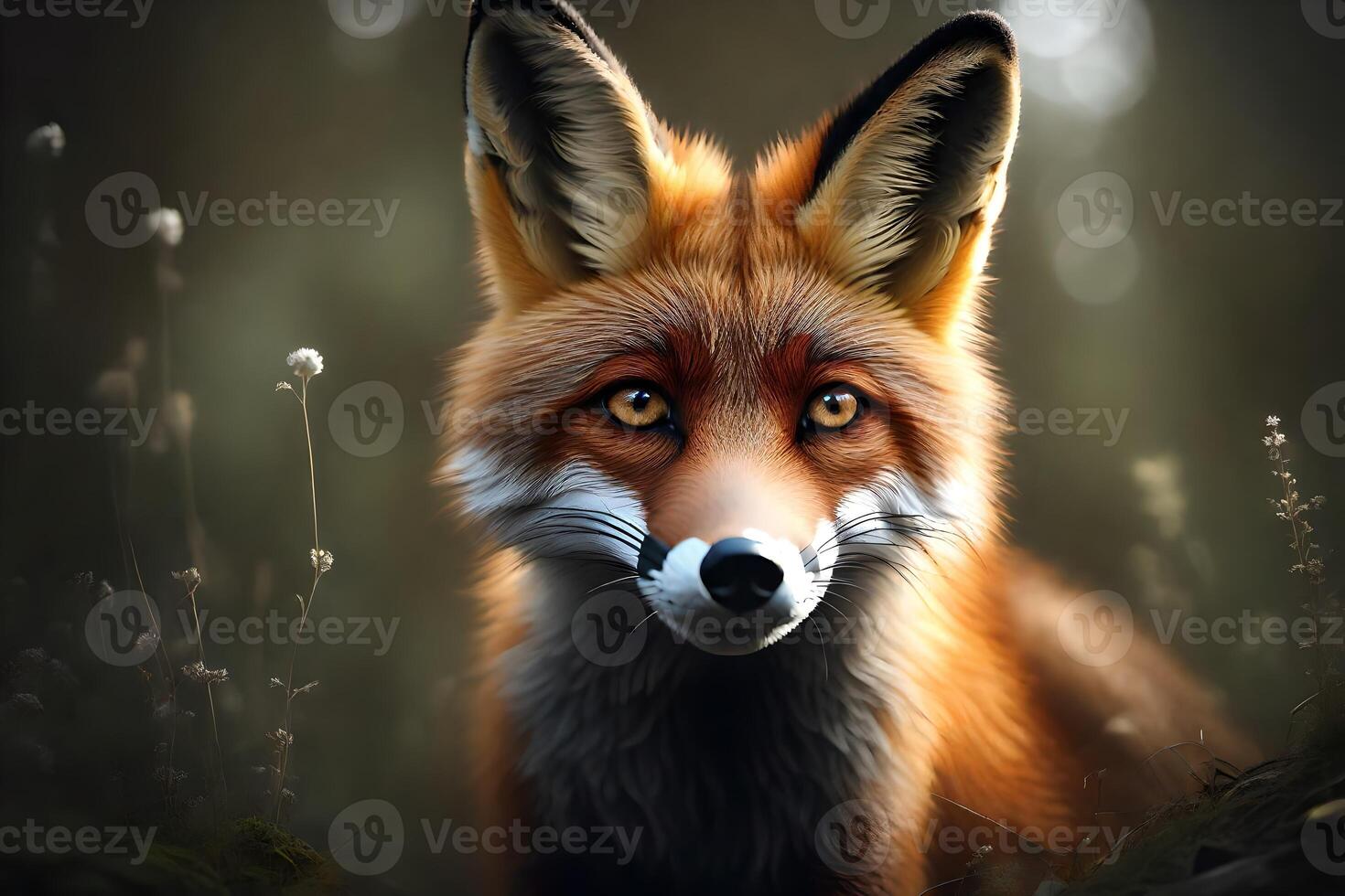 An confusing fox captured with mesmerizing detail. Creative resource, photo
