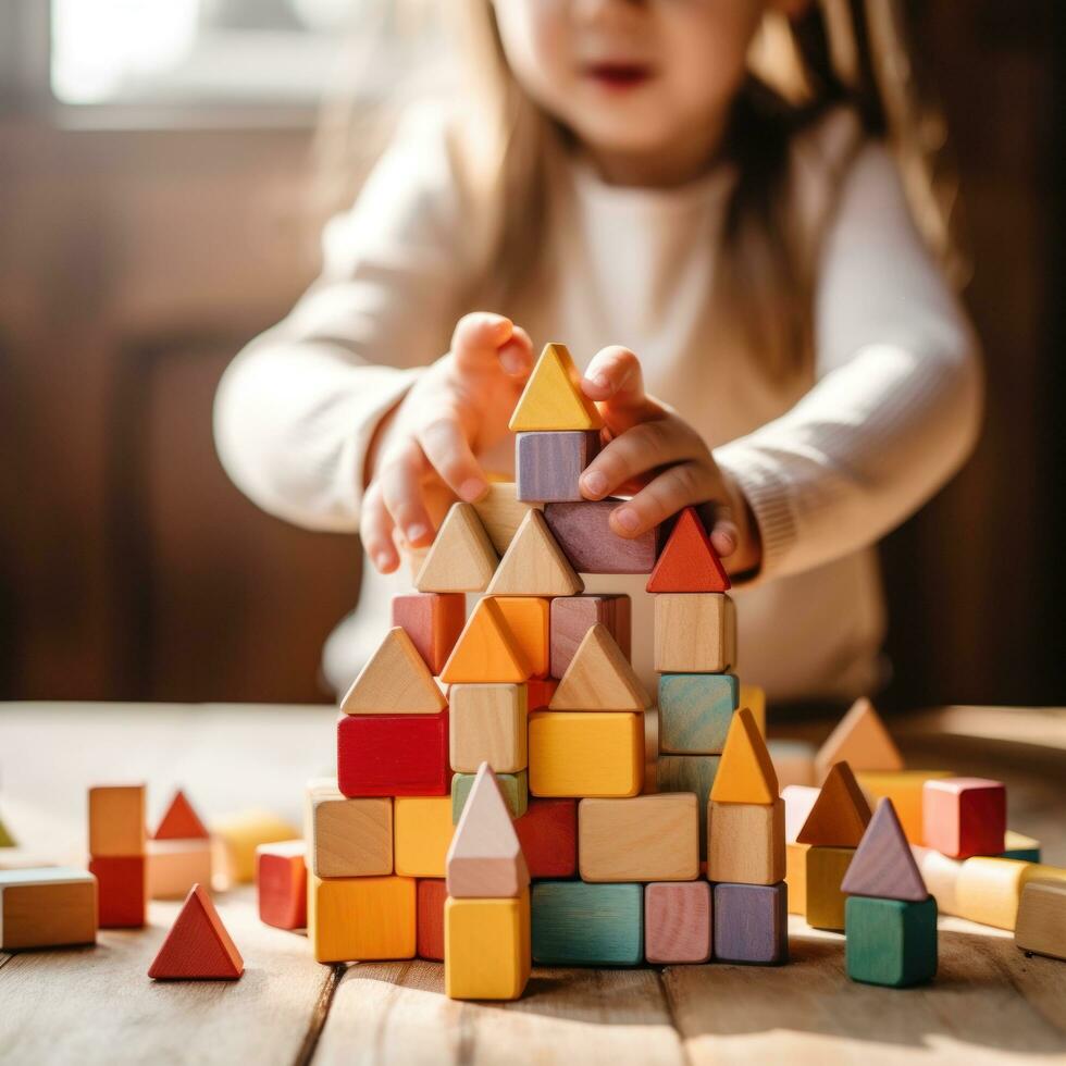Child stacking blocks stock photos images and backgrounds for free