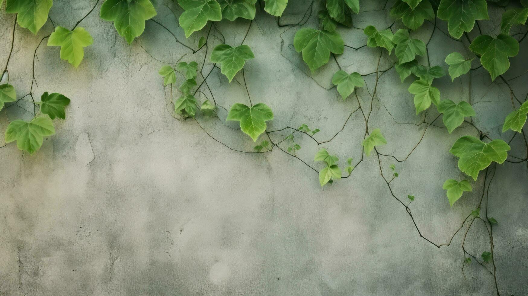 Jungle vine leaves on textured background photo