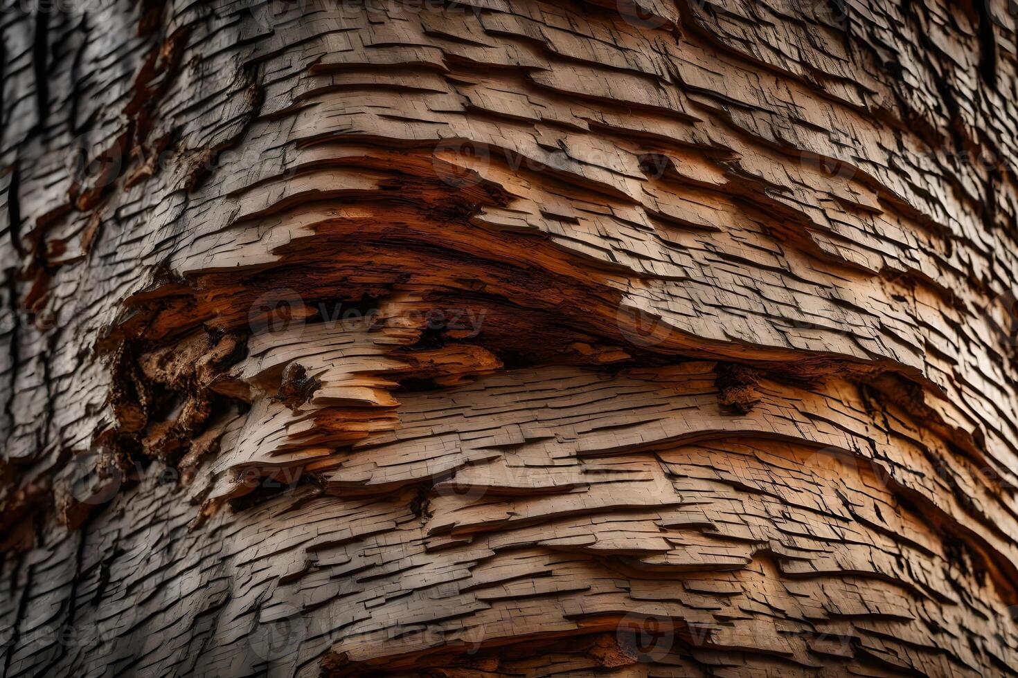 Detailed Close-up of the Texture of Tree Bark, Telling the Life Story of a Silent Observer.. Creative resource, photo