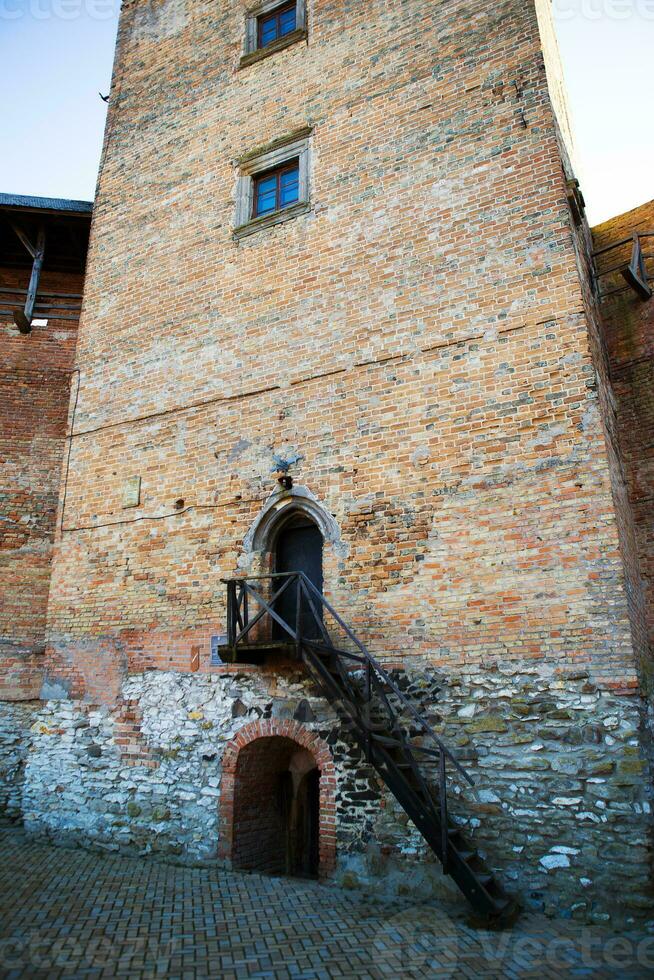 Neighborhood of the old Lubart castle in Lutsk, Ukraine photo