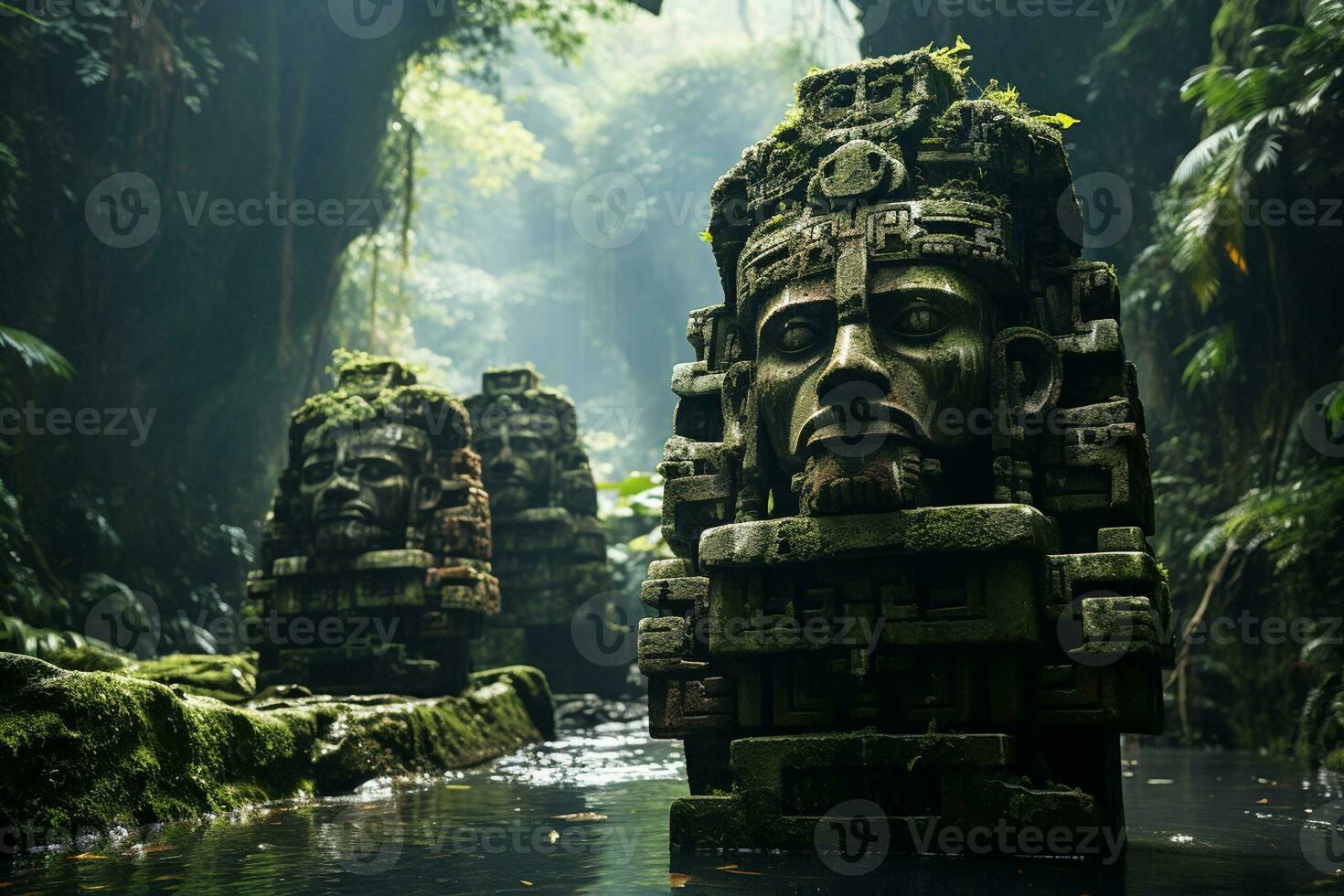 Totem Park in Ubud, Bali island, Indonesia Ai Generated photo